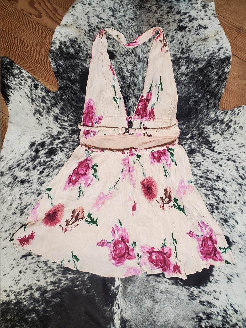 ILLA ILLA Pink Floral Womens Dress